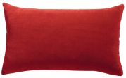 Coussin Elise en coton uni Groseille 30x50 - Vivaraise