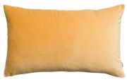 Coussin Elise en coton uni coloris Mimosa 40x65 - Vivaraise