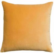 Coussin Elise en coton uni coloris Mimosa 45x45 - Vivaraise