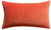 Coussin Elise velours de coton marmelade 30x50 - Vivaraise