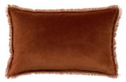 Coussin Fara en coton uni Caramel 40x65 - Vivaraise