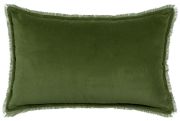 Coussin Fara en coton uni Eucalyptus 40x65 - Vivaraise