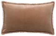 Coussin Fara en coton uni Sésame 40x65 - Vivaraise