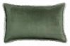 Coussin Fara en coton uni Thym 40x65