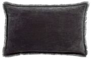 Coussin Fara velours de coton ombre 40x65 - Vivaraise