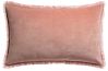 Coussin Fara velours de coton pink 40x65