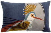 Coussin Gaby brodé coton / polyester coloris Multico 30x50 - Vivaraise