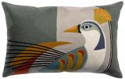 Coussin Gaby brodé coton / polyester coloris Multico 40x65 - Vivaraise