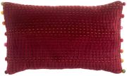 Coussin Gastounet en coton coloris Griotte 30x50 - Vivaraise