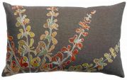 Coussin Gini brodé coloris Carbone 40x65 - Vivaraise
