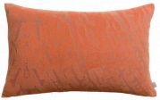 Coussin Inès en coton coloris Paprika 40x65 - Vivaraise