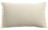 Coussin Jane en polyester recyclé coloris Neige 30x50