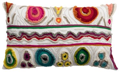 Coussin Joe coton / polyester coloris Multico 30x50 - Vivaraise