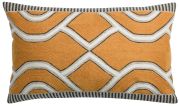 Coussin Johan en coton ocre 30x50 - Vivaraise