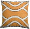 Coussin Johan en coton ocre 45x45