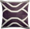 Coussin Johan en coton raisin 45x45
