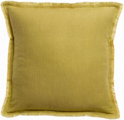 Coussin Laly en lin/coton coloris Gold 45x45 - Vivaraise
