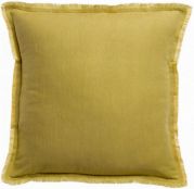 Coussin Laly en lin/coton coloris Gold 45x45 - Vivaraise