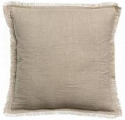 Coussin Laly en lin/coton coloris Lin 45x45 - Vivaraise