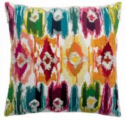 Coussin Laura coton/polyester coloris multico 45x45 - Vivaraise