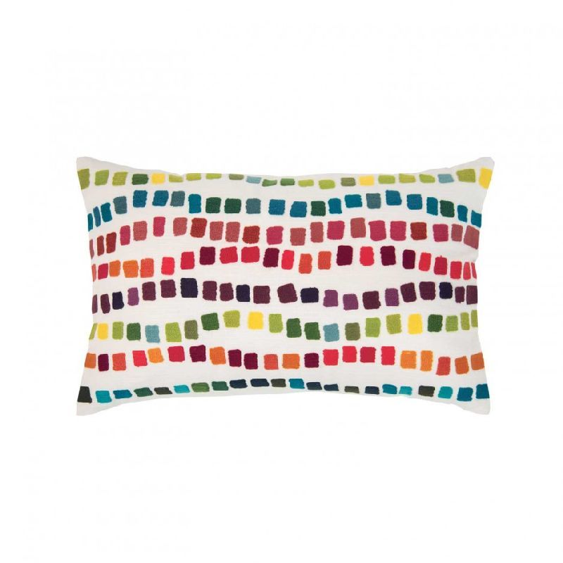 Coussin Lucie multico coton 40x65 - Vivaraise