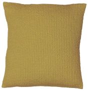 Coussin Maia coton stonewashed badiane 45x45 - Vivaraise
