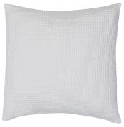 Coussin Maïa en coton stonewashed coloris Craie 45x45 - Vivaraise