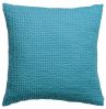 Coussin Maïa en coton stonewashed quartz 45x45