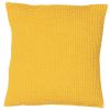 Coussin Maïa en coton stonewashed uni Yuzu 45x45