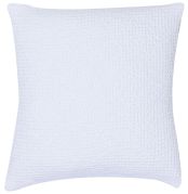 Coussin Maïa stonewashed blanc 45x45 - Vivaraise