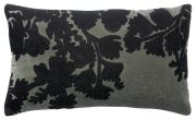 Coussin Rosalie brodé en coton coloris Thym 30x50 - Vivaraise