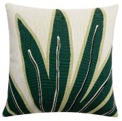 Coussin Suzy en fibre polyoléfine coloris mousse 45x45 - Vivaraise