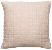 Coussin Swami en coton stonewashed Nude 45x45 - Vivaraise