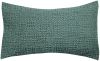 Coussin Tana vert de gris coton stonewashed 40x65