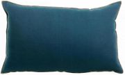 Coussin Zeff Céleste en lin coloris Indigo 40x65 - Vivaraise