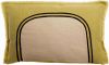 Coussin bicolore Laly en lin/coton coloris Gold 40x65