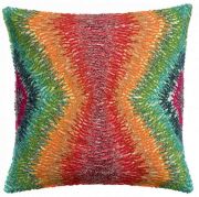 Coussin brodé Stella en coton coloris Multicolore 45x45 - Vivaraise