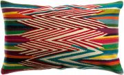 Coussin brodé Zuma en acrylique/coton coloris Multicolore 40x65 - Vivaraise