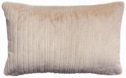 Coussin fausse fourrure Artus en polyester coloris lin 40x65 - Vivaraise