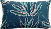 Coussin outdoor Alga en polyester coloris Indigo 30x50 - Vivaraise