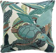 Coussin outdoor Dori en polypropylène coloris Lagon 45x45 - Vivaraise