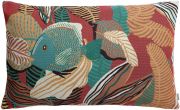 Coussin outdoor Dori en polypropylène coloris Papaye 40x65 - Vivaraise