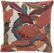Coussin outdoor Dori en polypropylène coloris Papaye 45x45 - Vivaraise