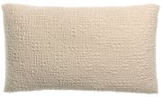 Coussin stonewashed Tana en coton coloris Crème 40x65 - Vivaraise