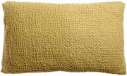 Coussin stonewashed Tana en coton coloris Gold 40x65 - Vivaraise