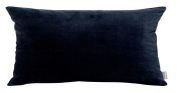 Coussin uni Elise en coton coloris Cobalt 30x50 - Vivaraise