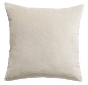 Coussin uni Elise en coton coloris Grège 45x45 - Vivaraise