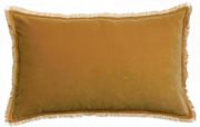 Coussin uni Fara en coton coloris Mirabelle 40x65 - Vivaraise