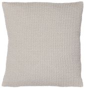 Coussin uni Maïa en coton coloris Lin 45x45 - Vivaraise