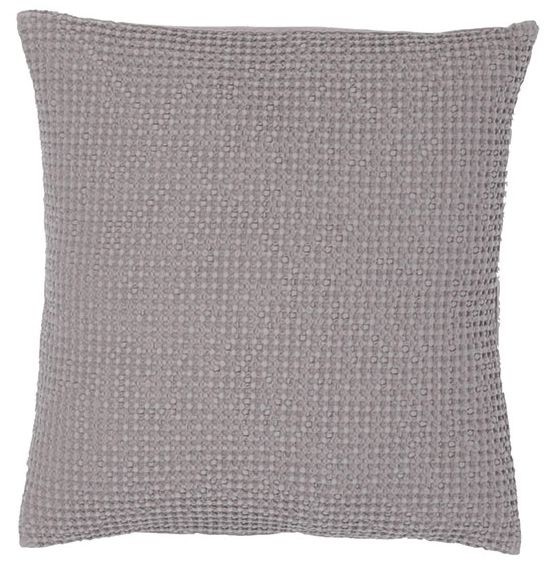 Coussin uni Maïa en coton coloris Orage 45x45 - Vivaraise